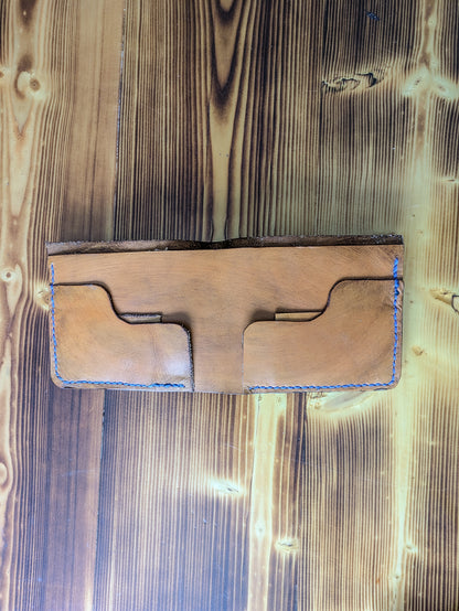 Leather Bifold Wallet - Ocean and Waves I