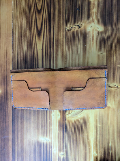 Leather Bifold Wallet - Ocean and Waves III