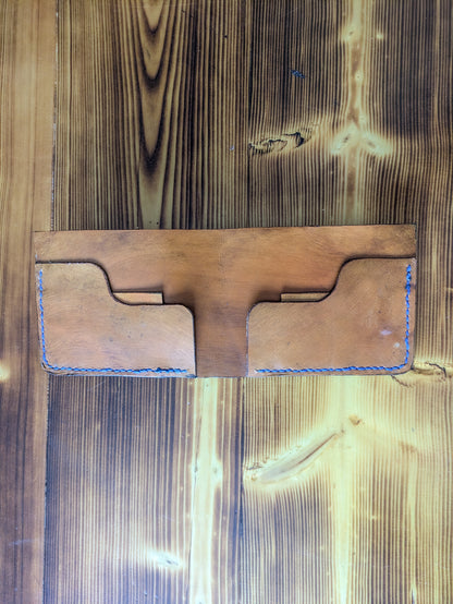 Leather Bifold Wallet - Ocean and Waves IIII