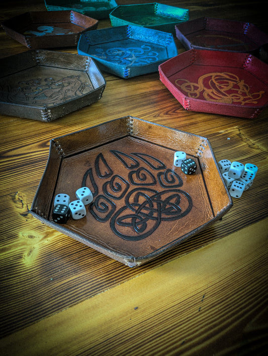 Leather Dice Trays