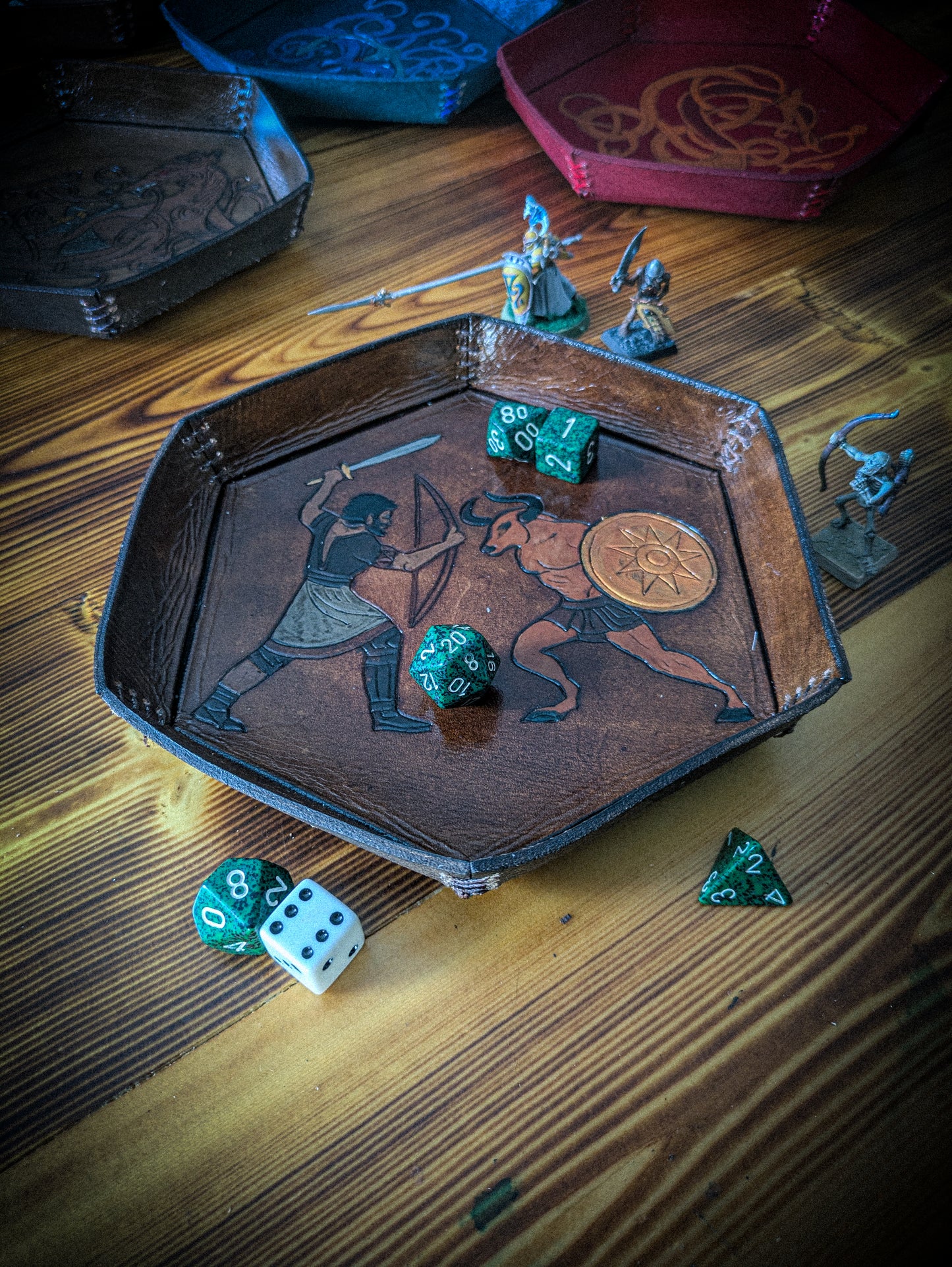 Leather Dice Trays