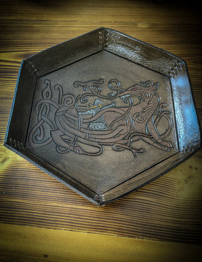 Leather Dice Trays