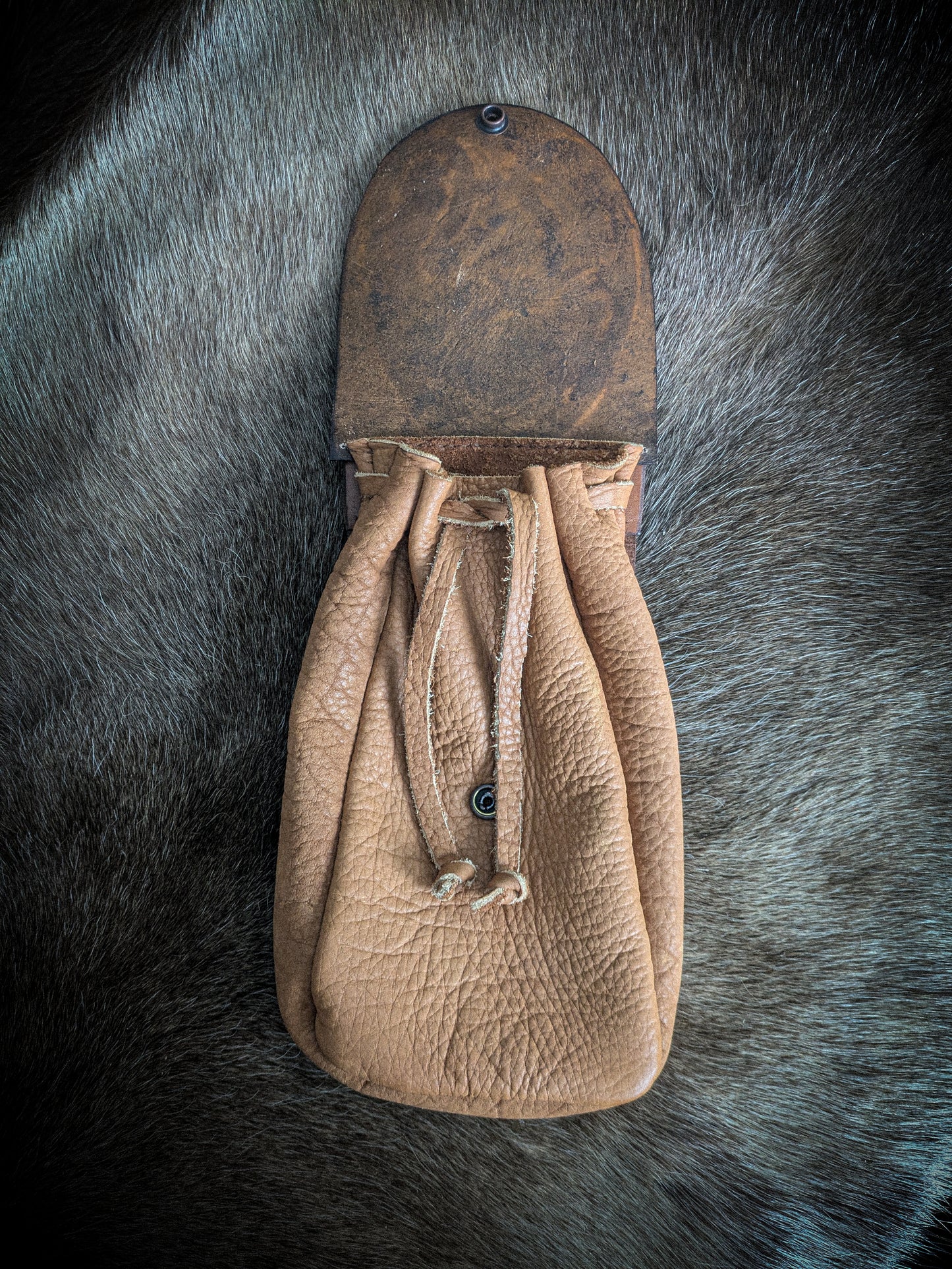 Leather Belt Bag - Viking Dragon