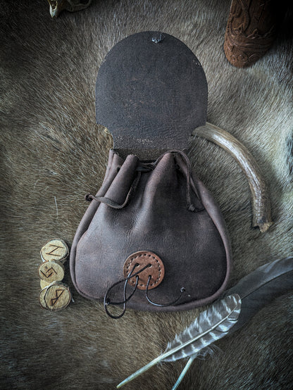 Leather Belt Bag - Stag and Wolf