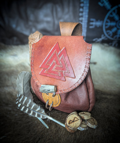 Valknut II - Leather Belt Bag