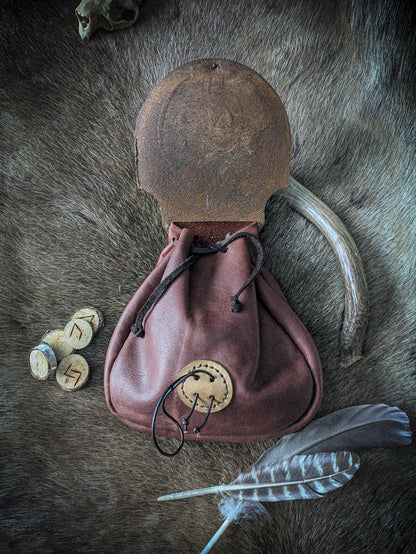 Celtic Dragon - Leather Belt Bag