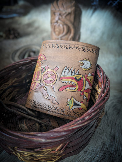 Leather Tri-fold Wallet - King and Leviathan