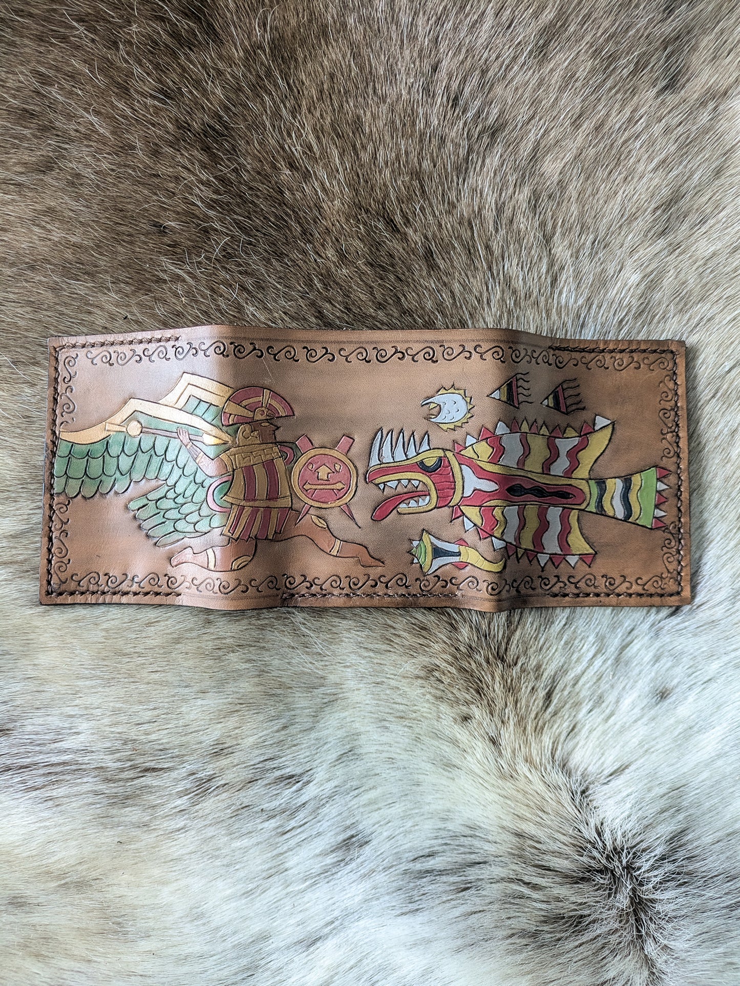 Leather Tri-fold Wallet - King and Leviathan