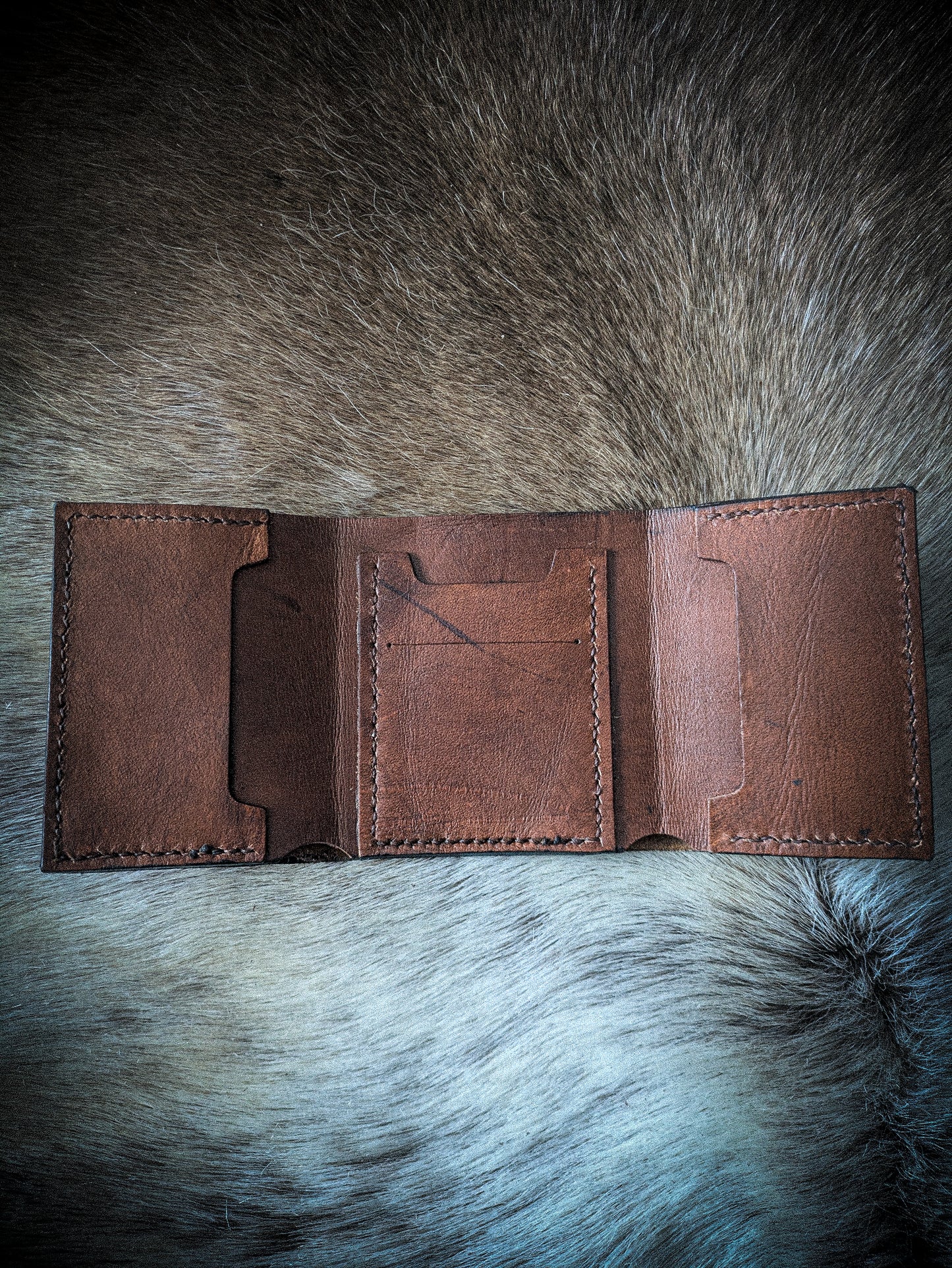 Leather Tri-fold Wallet - King and Leviathan