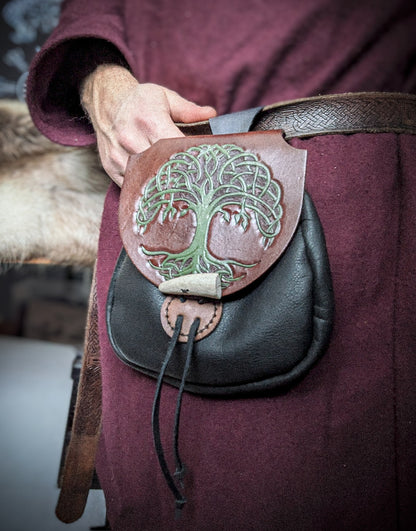 Leather Belt Bag - World Tree