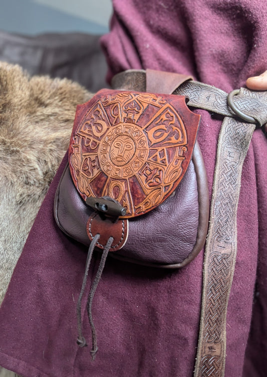 Leather Belt Bag- Solar Mask