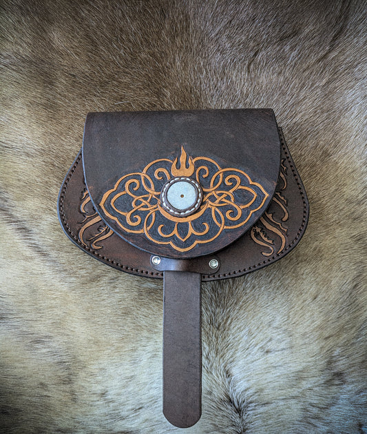 Leather Hip Satchel - Soyombo