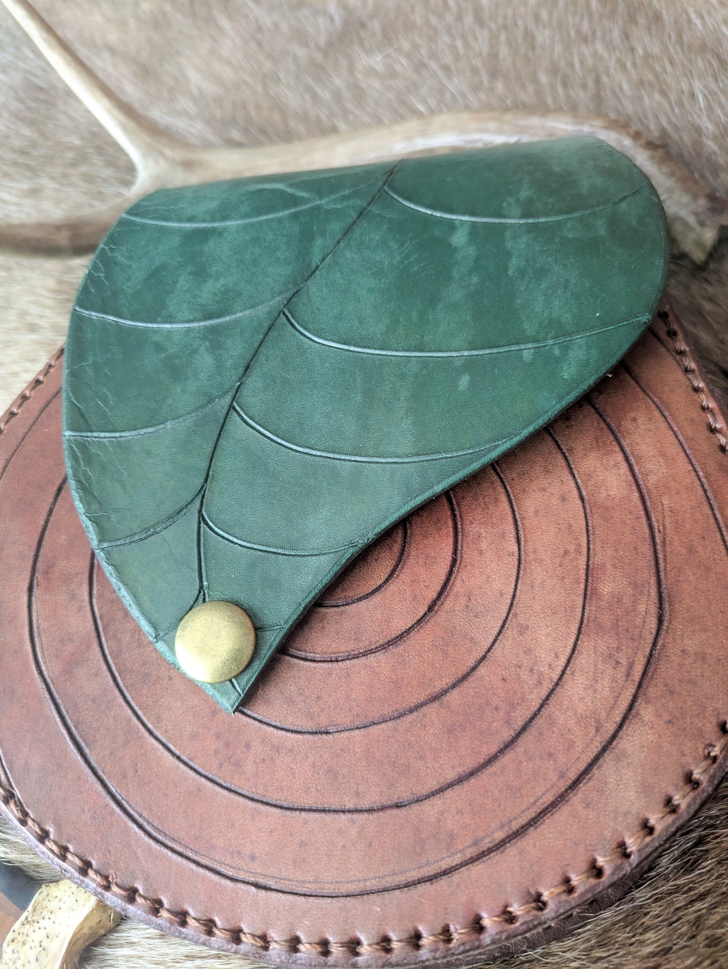 Elven Leaf Belt Satchel - Costume Accessory Bag