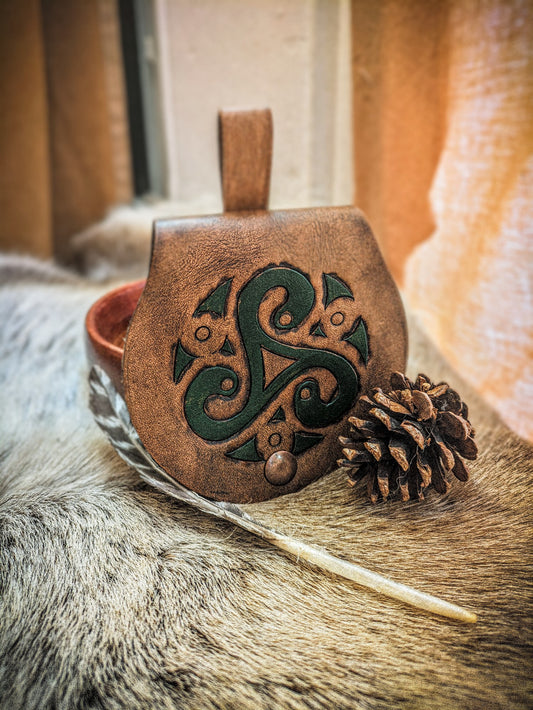 Triskelion - Small Leather Belt Bag