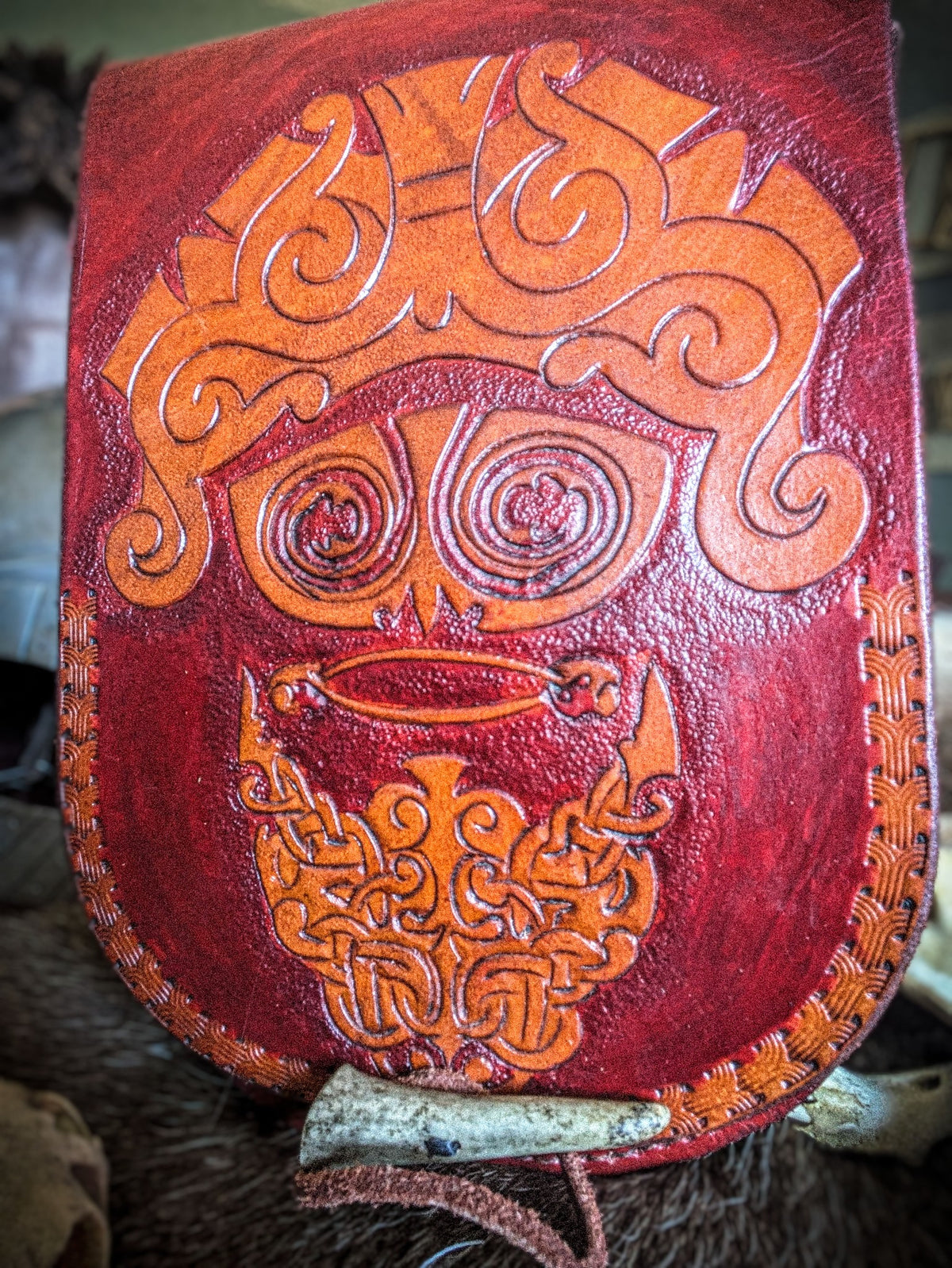 The Godmask - Leather Belt Satchel