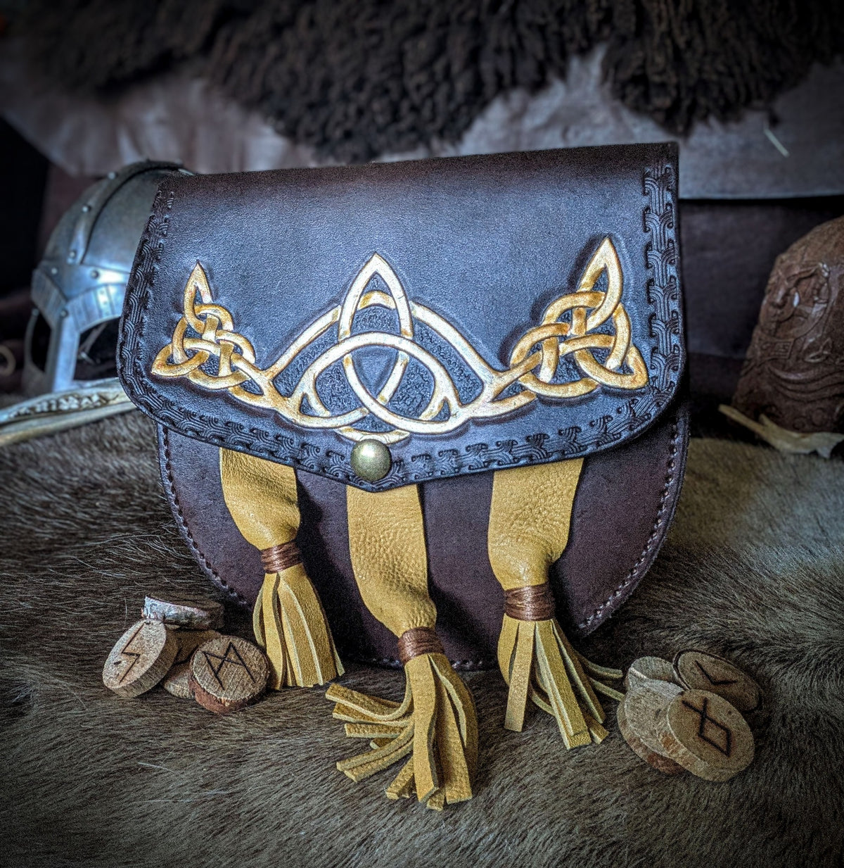 Leather Sporran Belt Bag - Kilt Pouch