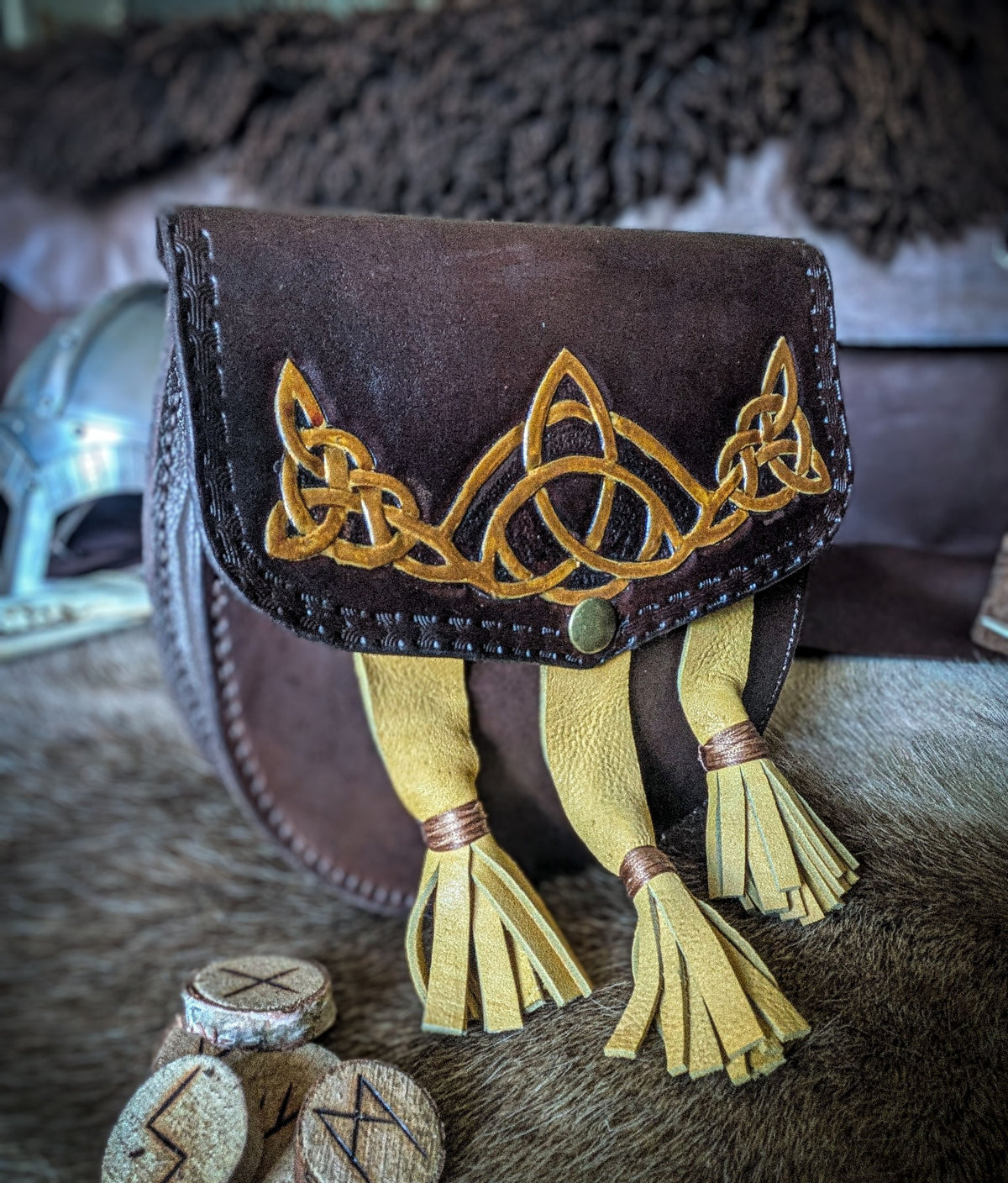 Leather Sporran Belt Bag - Kilt Pouch