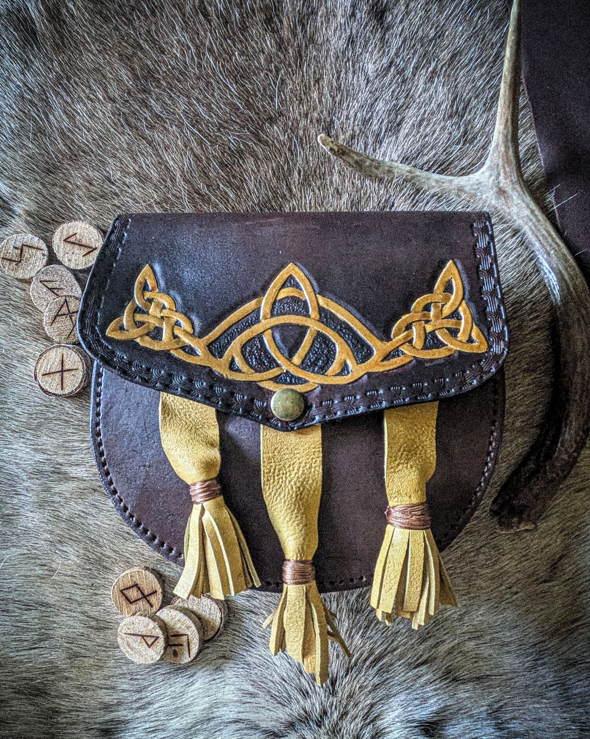 Leather Sporran Belt Bag - Kilt Pouch