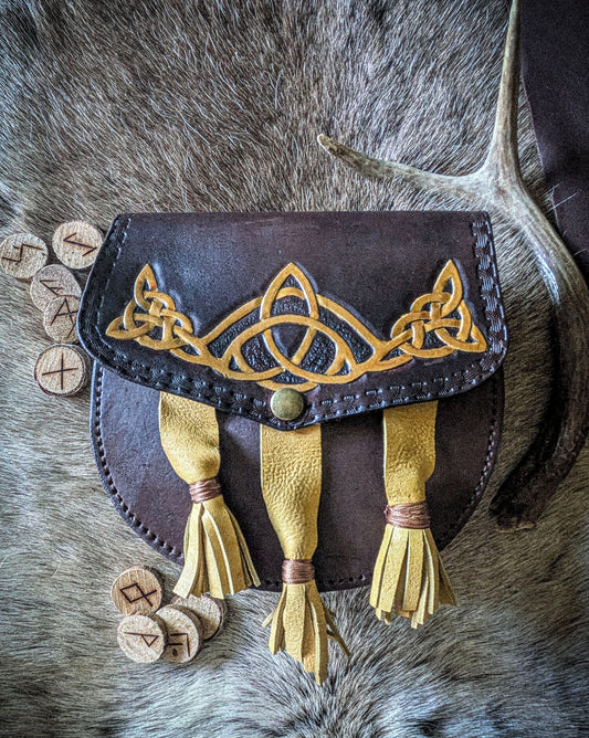 Leather Sporran Belt Bag - Kilt Pouch