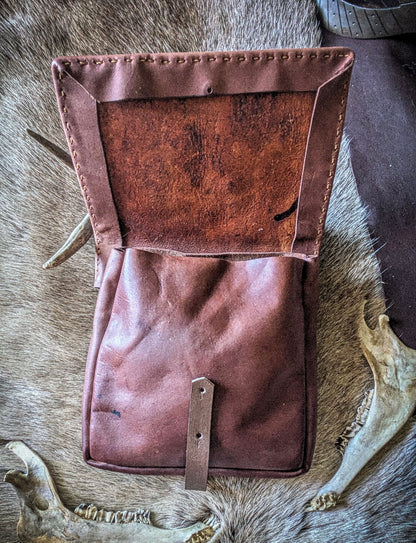 Triskelion and Ravens - Leather Belt Bag