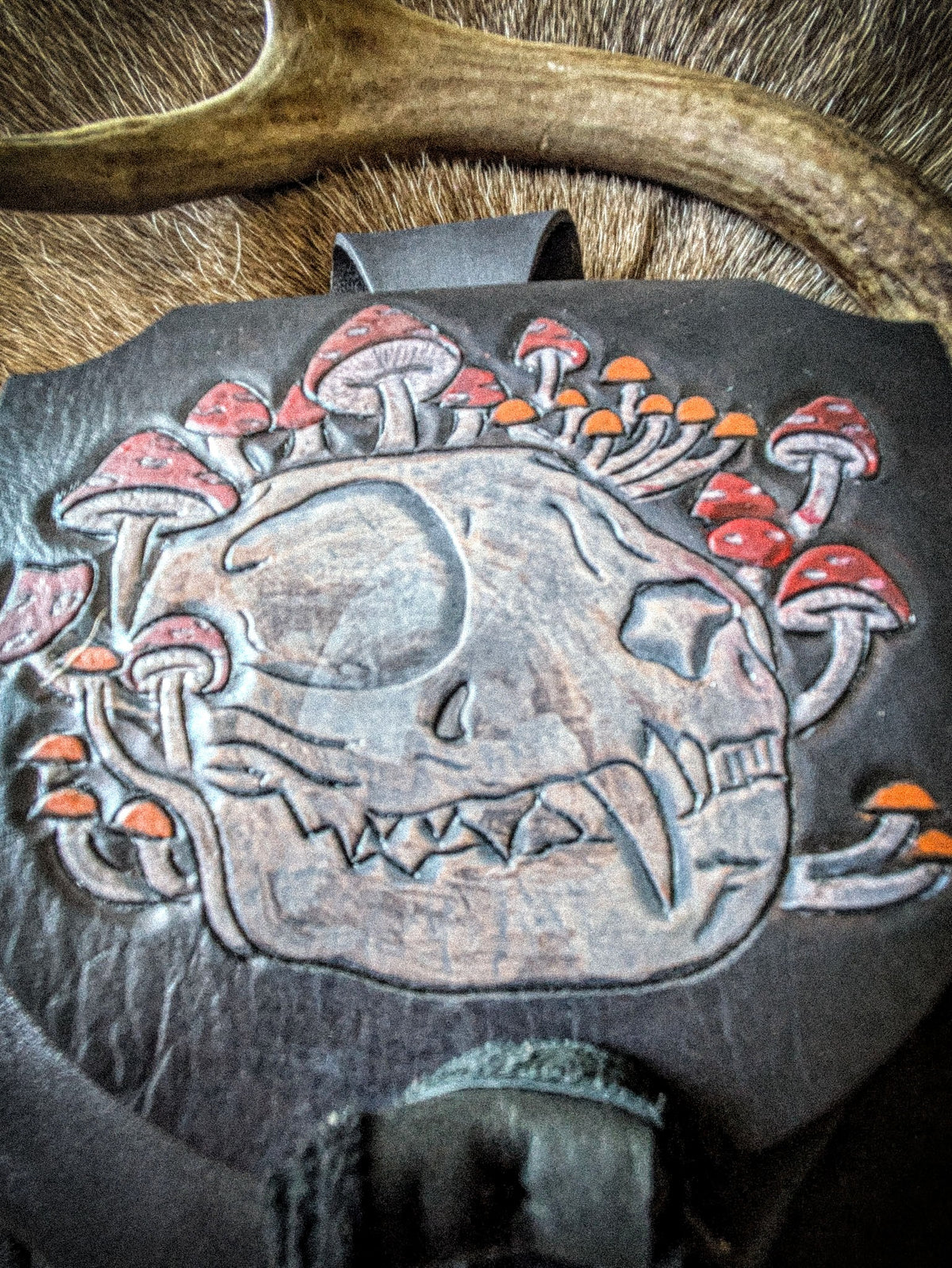 The Catsskull - Witchy Leather Belt Bag