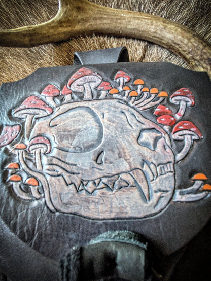 The Catsskull - Witchy Leather Belt Bag