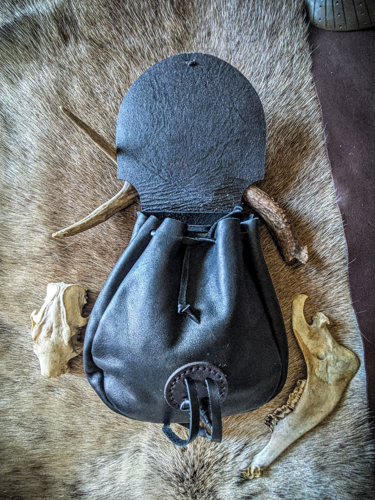 The Catsskull - Witchy Leather Belt Bag