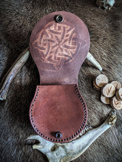 Celtic Quadknot - Small Leather Belt Bag