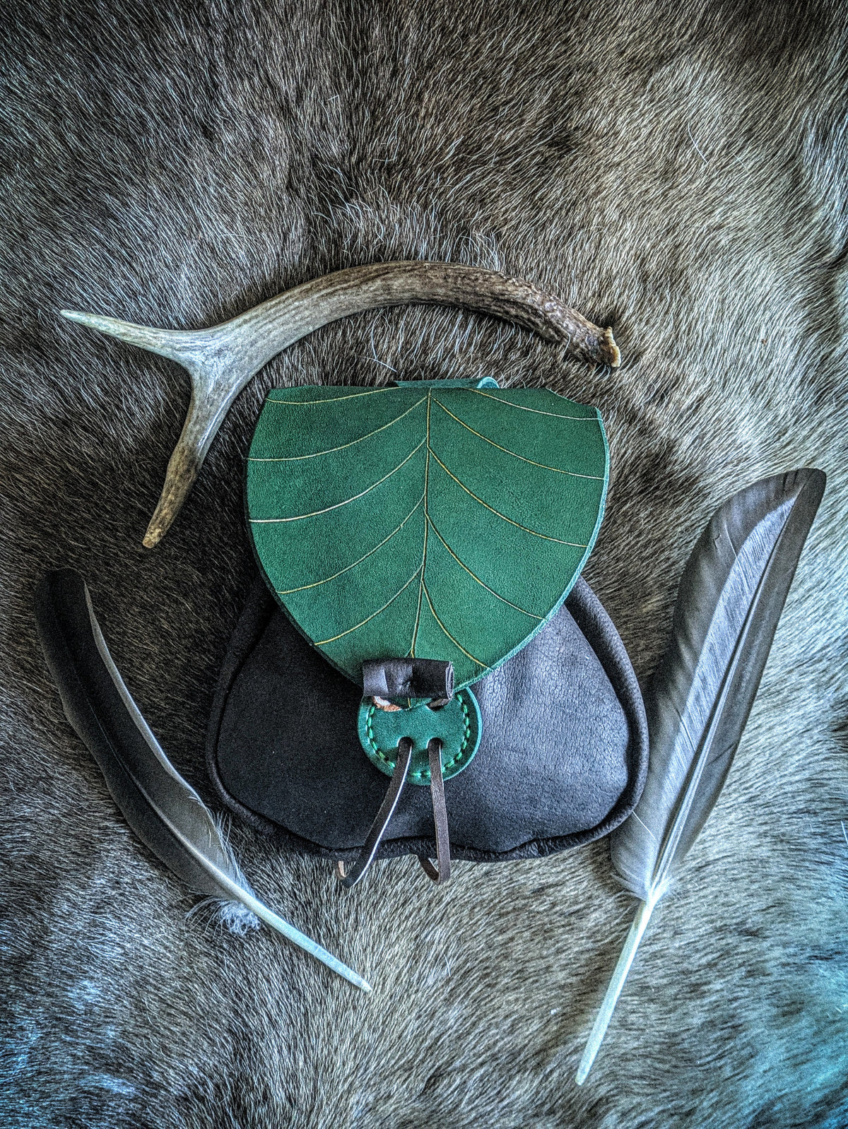 The Broadleaf - Elven Leather Belt Bag