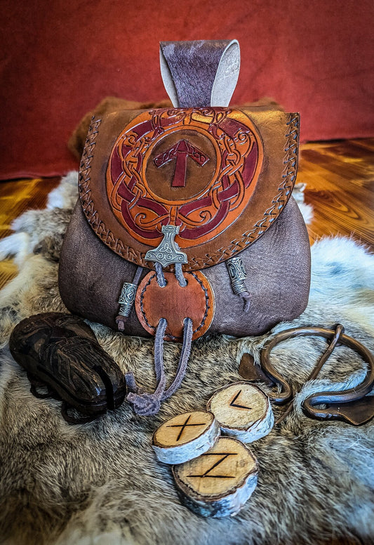 Tiwaz Rune - Leather Belt Bag