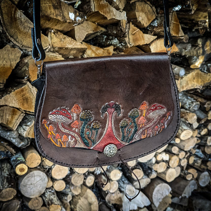 Nordic Mushroom - Leather Purse