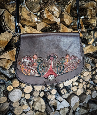 Nordic Mushroom - Leather Purse