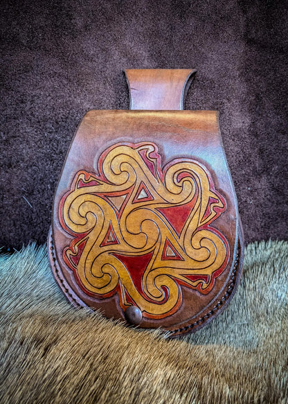 Shield Spiral - Leather Belt Bag