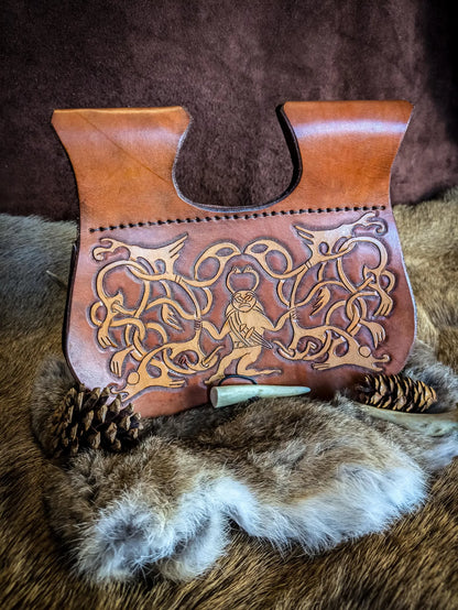 Odin and the Serpents - Medieval Belt Bag