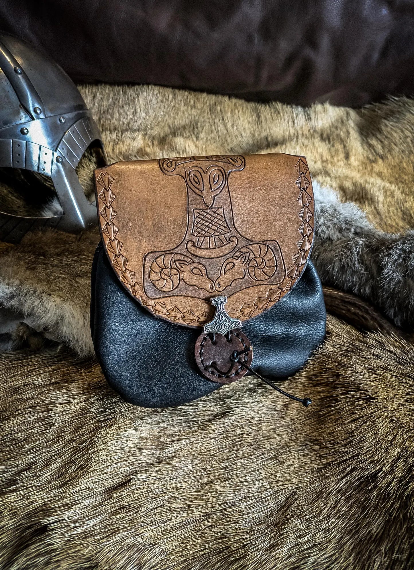 Thor's Hammer - Leather Belt Bag