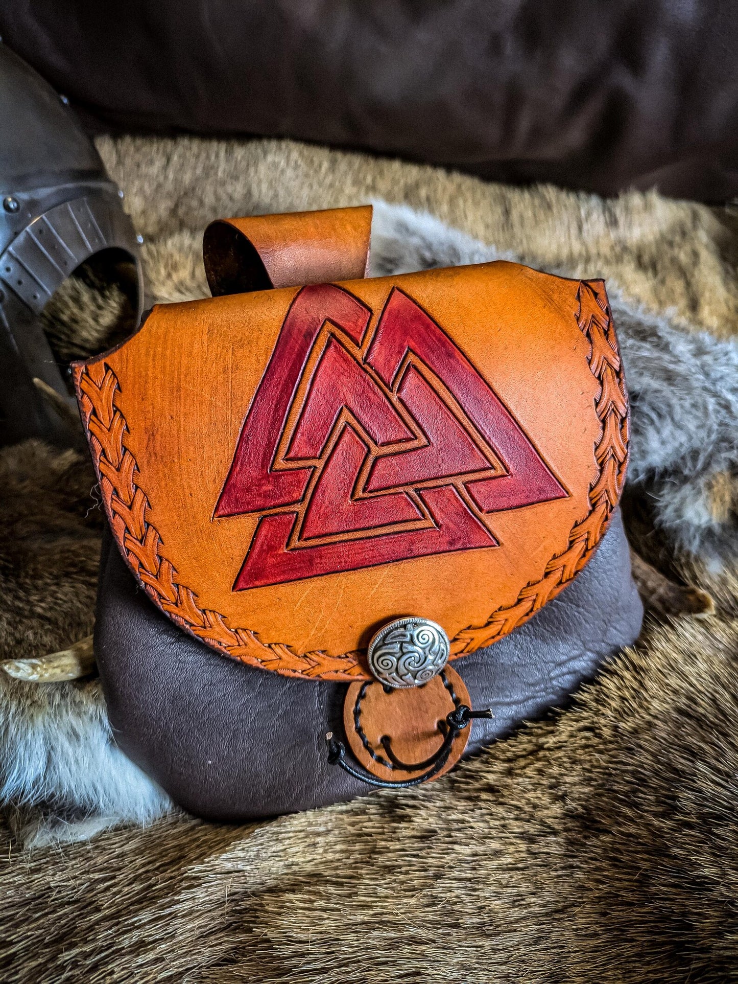 Valknut - Leather Belt Bag