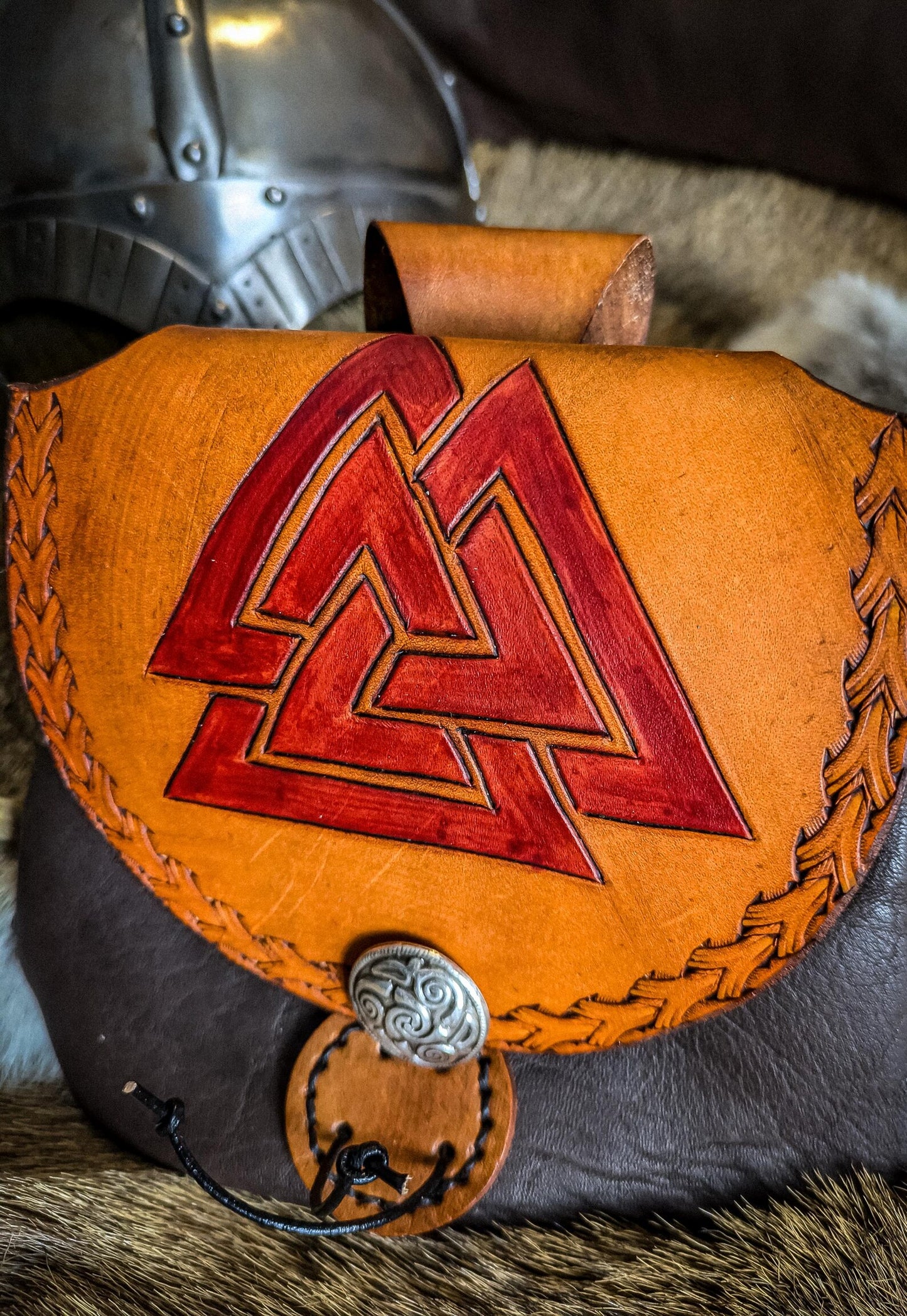 Valknut - Leather Belt Bag