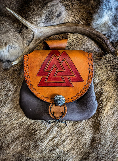 Valknut - Leather Belt Bag