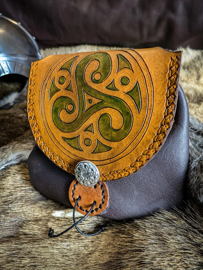 Triskelion - Leather Belt Bag