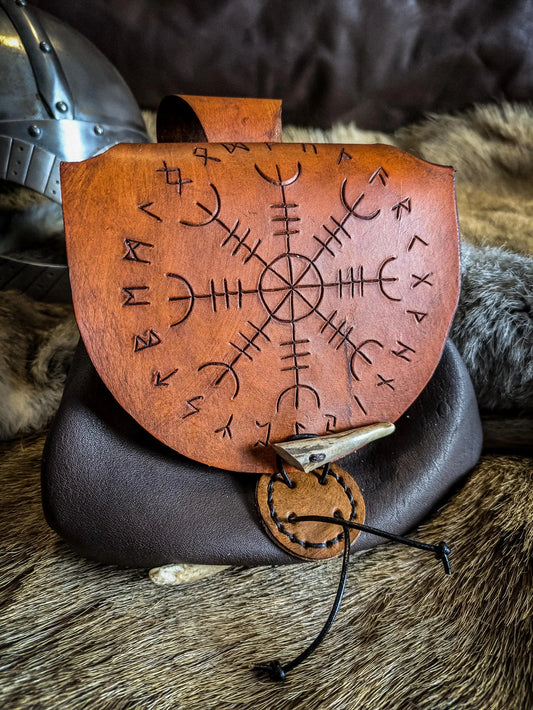 Helm of Awe - Leather Belt Bag