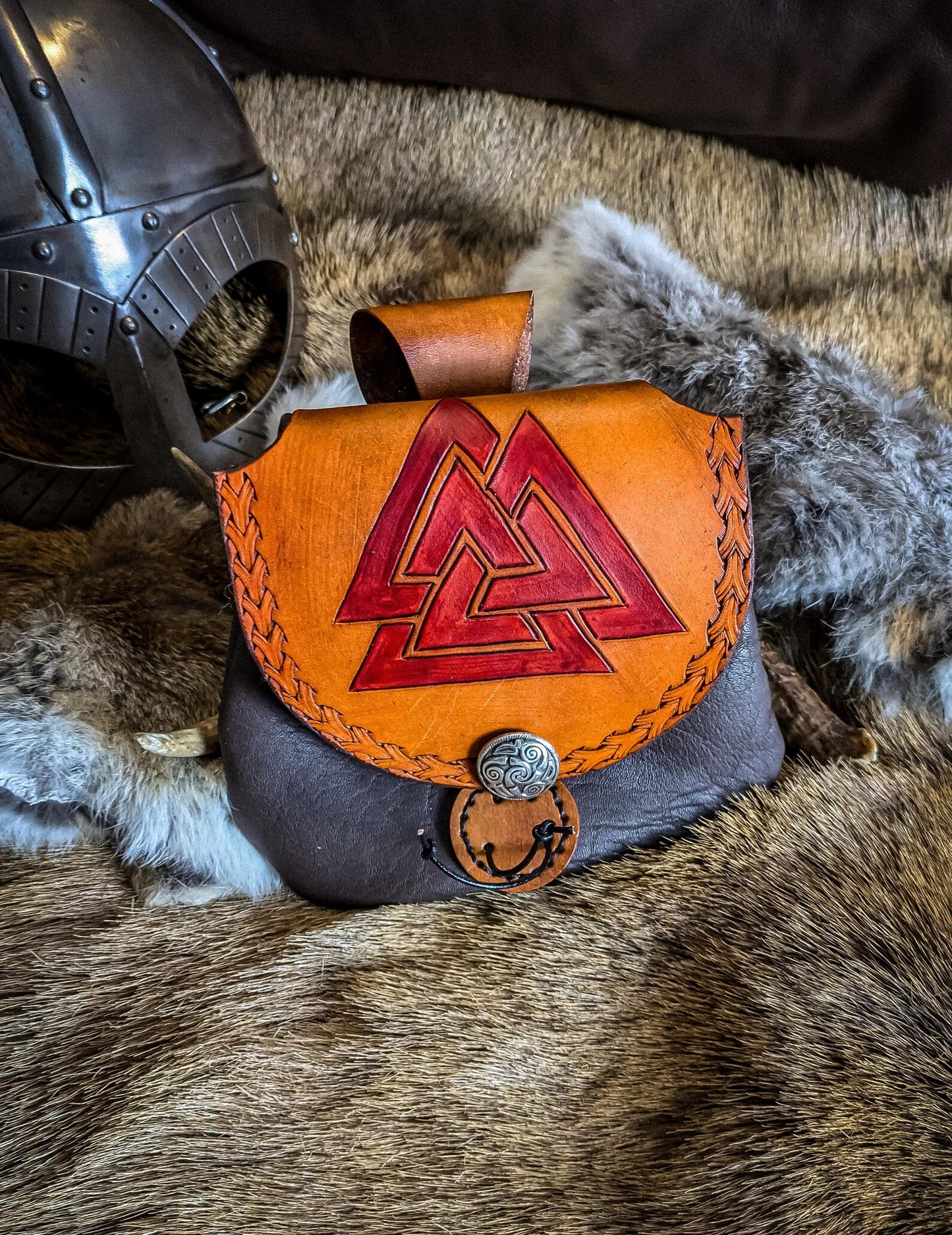 Valknut - Leather Belt Bag