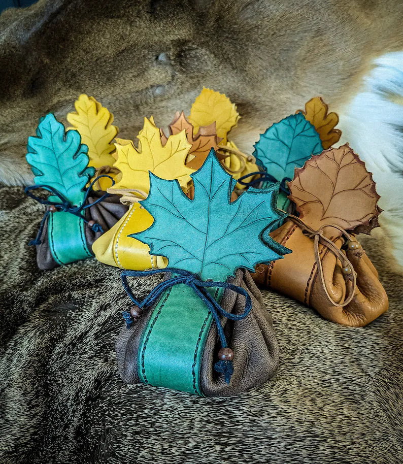 Elven Leaf Pouches