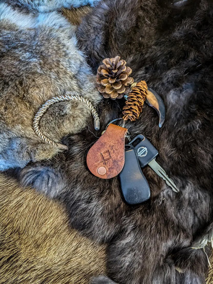 Leather Rune Keyfob