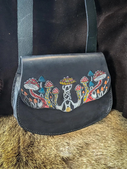 Nordic Mushroom - Leather Purse