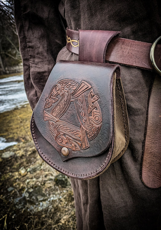 Triskelion Beasts - Leather Belt Bag