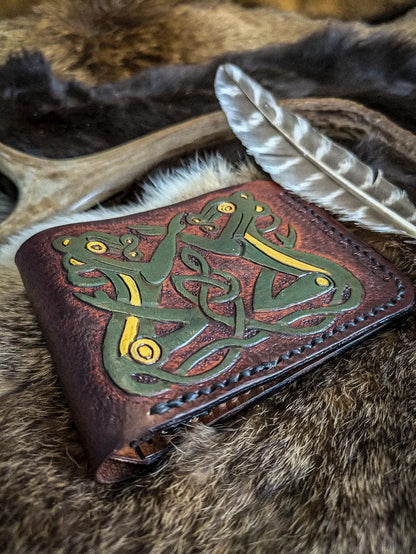 The Trollcross - Viking Bifold Leather Wallet