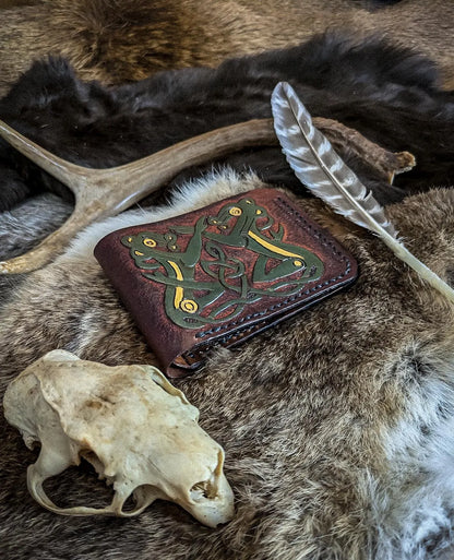 The Trollcross - Viking Bifold Leather Wallet