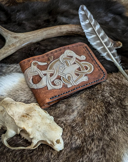 The Mjolnir - Viking Bifold Leather Wallet