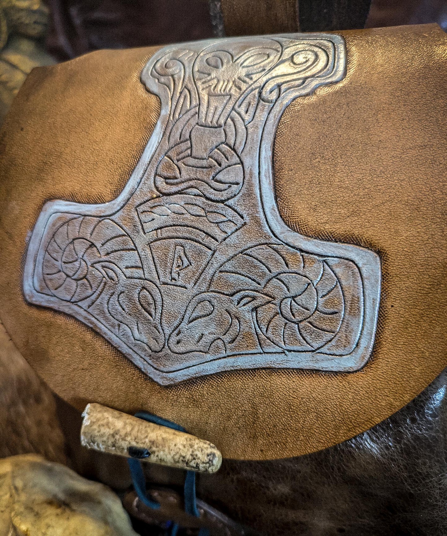 Thor's Hammer - Leather Belt Bag