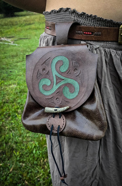 Triskelion - Leather Belt Bag